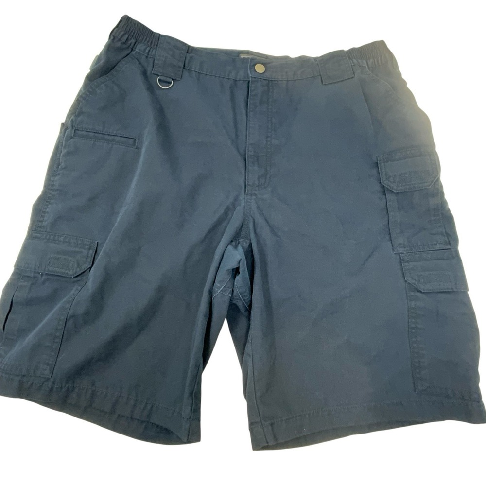 5.11 Tactical Mens 38 Taclite Pro 10" Ripstop Shorts Navy Blue Cargo Pocket 4389